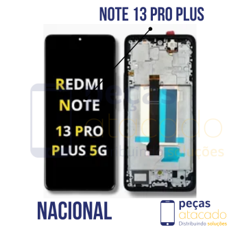 S-1206 FRONTAL XIAOMI NOTE 13 PRO PLUS COM ARO PRETO AMOLED NACIONAL