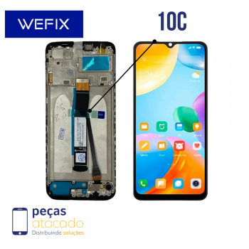 S-0573 FRONTAL XIAOMI REDMI 10C | POCO C40 COM ARO PRETO WEFIX IPS
