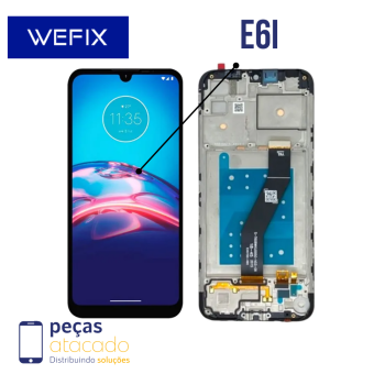 S-1108 FRONTAL MOTOROLA MOTO E6I (XT2053) COM ARO WEFIX IPS