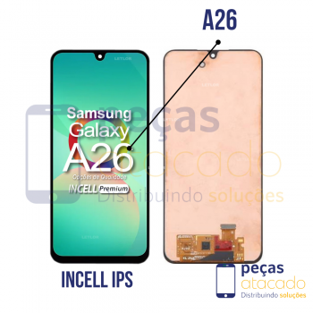 S-1011 FRONTAL SAMSUNG A26 (SM-A266) SEM ARO PRETO INCELL IPS