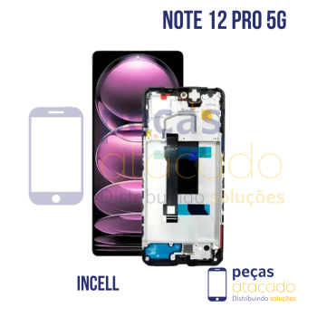 S-1305 FRONTAL XIAOMI NOTE 12 PRO 5G | POCO X5 PRO 5G | NOTE 12 PRO PLUS COM ARO PRETO INCELL IPS