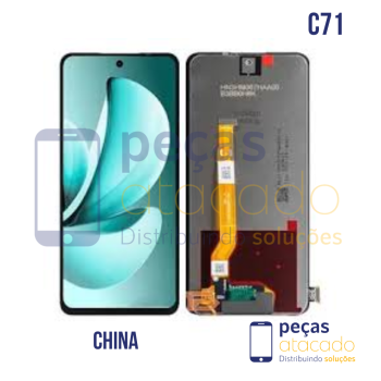 S-1253  FRONTAL REALME C71 SEM ARO PRETO ORIGINAL CHINA IPS