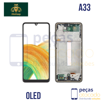 S-1180 FRONTAL SAMSUNG A33 (SM-A336B) COM ARO WE KEEP OLED