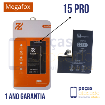 BA-0703 BATERIA MEGAFOX IPHONE 15 PRO (1 ANO DE GARANTIA)