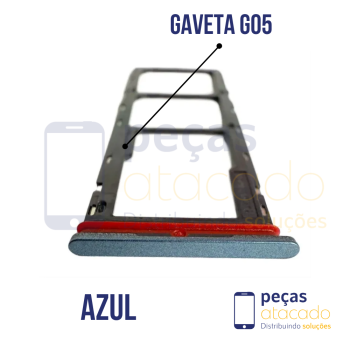 CH-0089 GAVETA DE CHIP MOTOROLA MOTO G05 (XT2523 ) AZUL