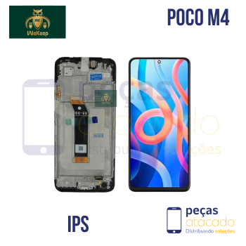 S-1193 FRONTAL XIAOMI REDMI 11 PRIME | POCO M5 | M4 | COM ARO PRETO WE KEEP IPS