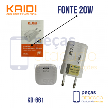 FONTE KAIDI TIPOC 20W GAN (KD-661)