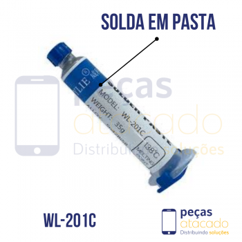 SOLDA ESTANHO EM PASTA SERINGA 138ºC 35G WYLIE (WL-201C)