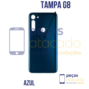 N-0141 TAMPA TRASEIRA MOTOROLA MOTO G8 (XT2045) AZUL