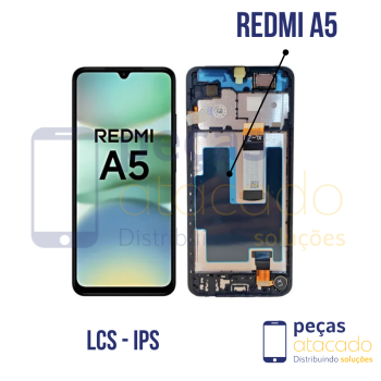 S-1221 FRONTAL XIAOMI REDMI A5 COM ARO PRETO ORIGINAL CHINA IPS