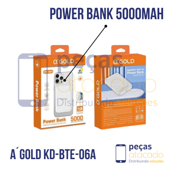 POWER BANK MAGNÉTICO AGOLD 5000mAh KD-BTE-06A