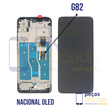 S-1147 FRONTAL MOTOROLA MOTO G82(XT-XT2225) COM ARO ORIGINAL NACIONAL OLED