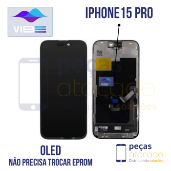 S-1217 FRONTAL IPHONE 15 PRO SOFT VIBE OLED (NAO PRECISA TROCAR EPROM)