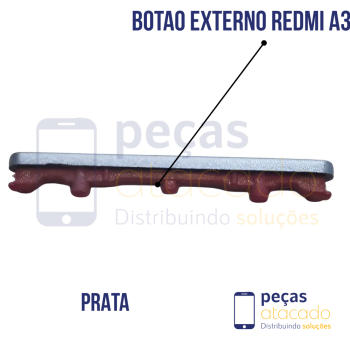 BE-0039 BOTÃO EXTERNO VOLUME XIAOMI REDMI A3 PRATA