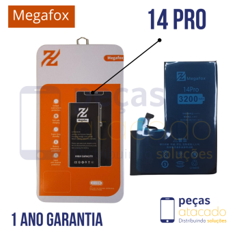 BA-0560 BATERIA MEGAFOX IPHONE 14 PRO (NAO PRECISA TROCAR EPROM) (1 ANO DE GARANTIA)