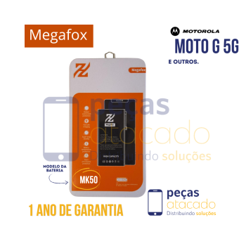 BATERIA MEGAFOX MOTOROLA MOTO G 5G (XT2113) (MK50) (1 ANO DE GARANTIA)