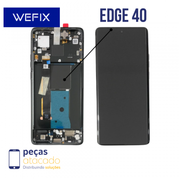 S-0307 FRONTAL MOTOROLA EDGE 40 | XT2303 COM ARO PRETO OLED WEFIX