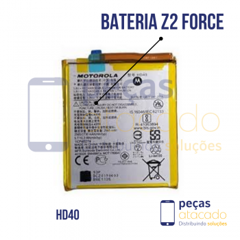 BA-0108 BATERIA 1 LINHA MOTOROLA MOTO Z2 FORCE (XT1689) (HD40)