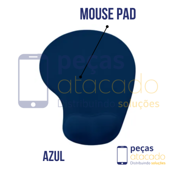 MOUSE PAD TECIDO EMBORRACHADO AZUL ROYAL RYP-803 LUKTON 20X23CM