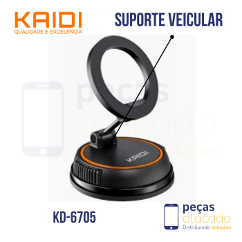 SUPORTE CELULAR PAINEL CARRO COM IMA KAIDI ( KD-6705)