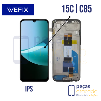 S-0832 FRONTAL XIAOMI REDMI 15C | POCO C85 COM ARO PRETO WEFIX