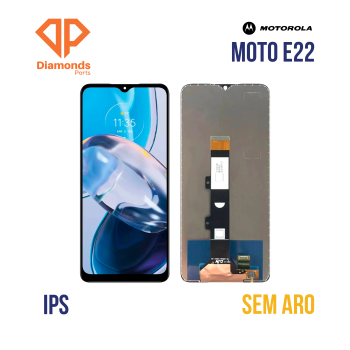 FRONTAL MOTOROLA MOTO E22 (XT2239) SEM ARO DIAMONDS IPS