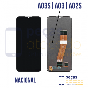 S-0987 FRONTAL SAMSUNG A02S (SM-A025) A03 (SM-A035) A03S (SM-A037) A04E (SM-A042) SEM ARO NACIONAL  IPS