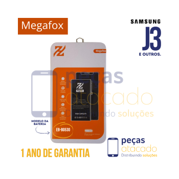 BA-0085 BATERIA MEGAFOX SAMSUNG J3 | J5 | J2 CORE | J2 PRIME G532 (EB-BG530) (1 ANO DE GARANTIA)