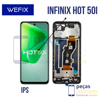 S-0274 FRONTAL INFINIX HOT 50I PRETO COM ARO WEFIX IPS