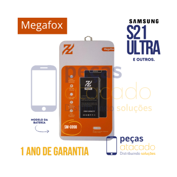 BA-0719 BATERIA MEGAFOX SAMSUNG S21 ULTRA (SMG998) (1 ANO DE GARANTIA)