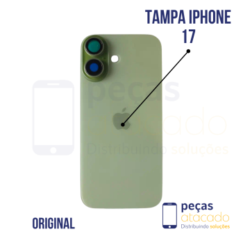 N-0267 TAMPA TRASEIRA COM SUPORTE E IMÃ IPHONE 17 (A3520) VERDE ORIGINAL