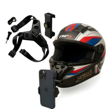 SUPORTE PARA CAMERA DE CAPACETE LEHMOX (LEY-2325)