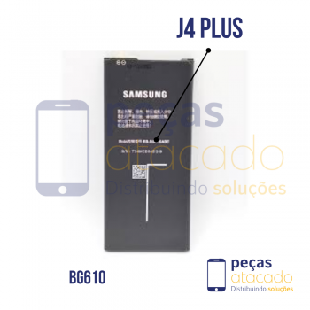 BA-0027 BATERIA 1 LINHA SAMSUNG J4 PLUS (SM-J415) J6 PLUS (SM-J610) J7 PRIME (SM-G610) J4 CORE (SM-J410) (EB-BG610)