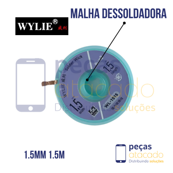 MALHA DESSOLDADORA 1.5MM 1.5M WYLIE 1515