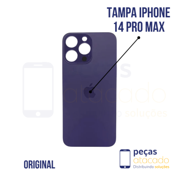 N-0004 TAMPA TRASEIRA IPHONE 14 PRO MAX (A2894) ROXO ESPACIAL ORIGINAL