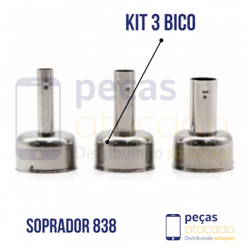 KIT 3 BICO GIRATORIO PARA SOPRADOR 858