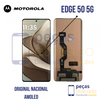 s-0908 FRONTAL MOTOROLA MOTO EDGE 50 5G PRETO SEM ARO AMOLED NACIONAL