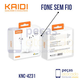 FONE DE OUVIDO SEM FIO KAIDI KNC-4231