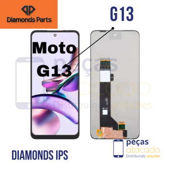 S-0512 FRONTAL MOTOROLA MOTO G13 (XT-2331) G23 (XT-2333) SEM ARO DIAMONDS IPS