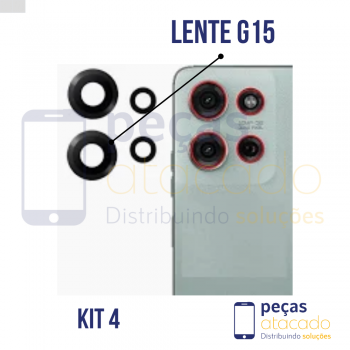 L-0169 LENTE CAMERA MOTOROLA MOTO G15 KIT 2 ORIGINAL
