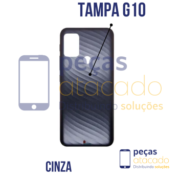 N-0148 TAMPA TRASEIRA MOTOROLA MOTO G10 (XT2127) CINZA (CINZA AURORA)