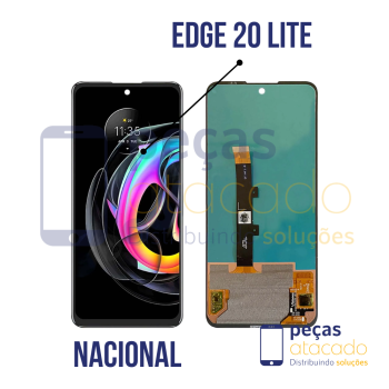 S-1053 FRONTAL MOTOROLA MOTO EDGE 20 LITE (XT2139) SEM ARO ORIGINAL NACIONAL OLED