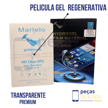 PELICULA GEL HD EPU REGENERATIVA TRANSPARENTE (SEM CORTE)