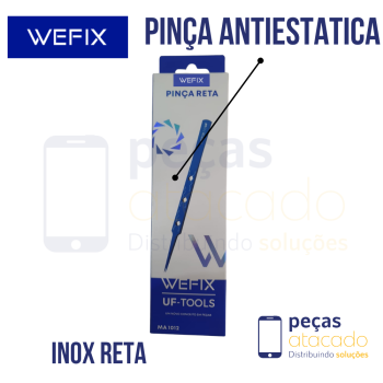 PINÇA ANTIESTATICA INOX RETA WEFIX