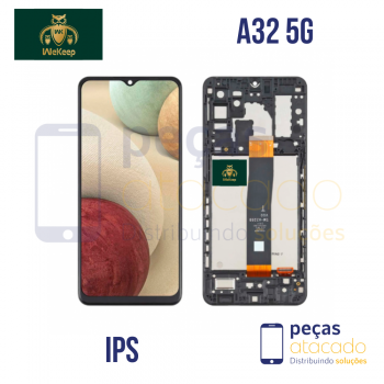 S-0878 FRONTAL SAMSUNG DISPLAY A32 5G (SM-A326) COM ARO PRETO WE KEEP IPS
