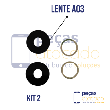 L-0066 LENTE SAMSUNG A03 (SM-A035) KIT 2