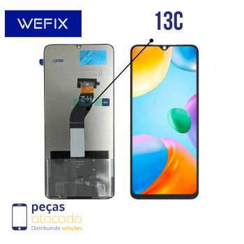S-0790 FRONTAL XIAOMI REDMI 13C (22127PC95G) | POCO C65 SEM ARO PRETO WEFIX IPS