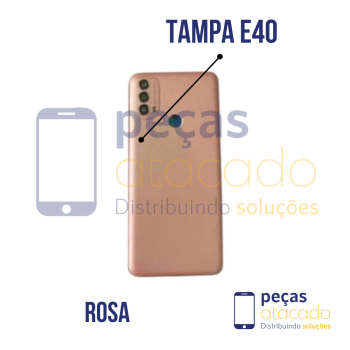 N-0227 TAMPA TRASEIRA MOTOROLA MOTO E40 (XT2159-1) ROSA