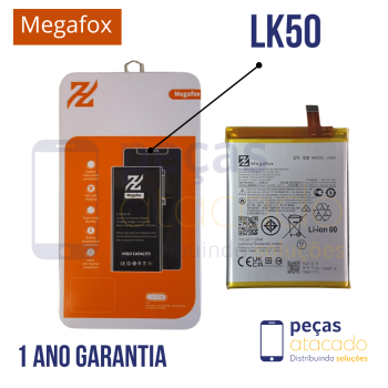 BA-0233  BATERIA MEGAFOX MOTOROLA MOTO G60S (XT2133-1) LK50 (1 ANO DE GARANTIA)