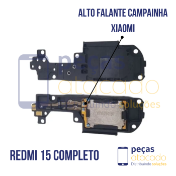 J-0115 ALTO FALANTE CAMPAINHA XIAOMI REDMI 15 COMPLETO